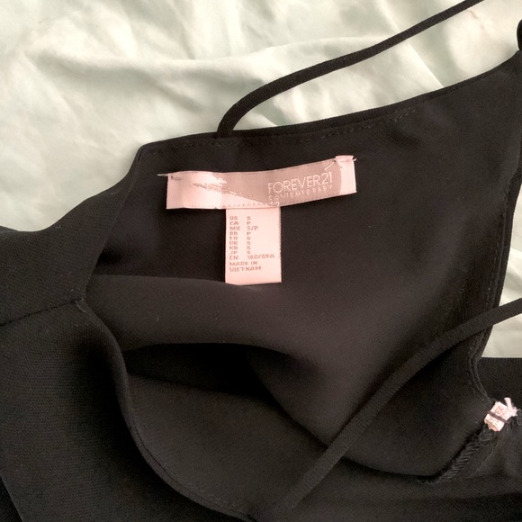 forever 21 black strappy mini dress - Picture 3 of 4